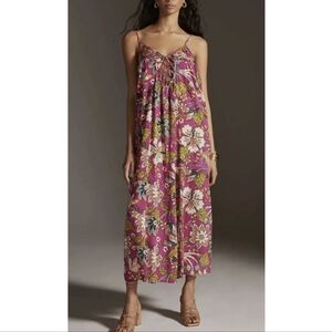 Anthropologie Drama Beach Floral Midi Dress